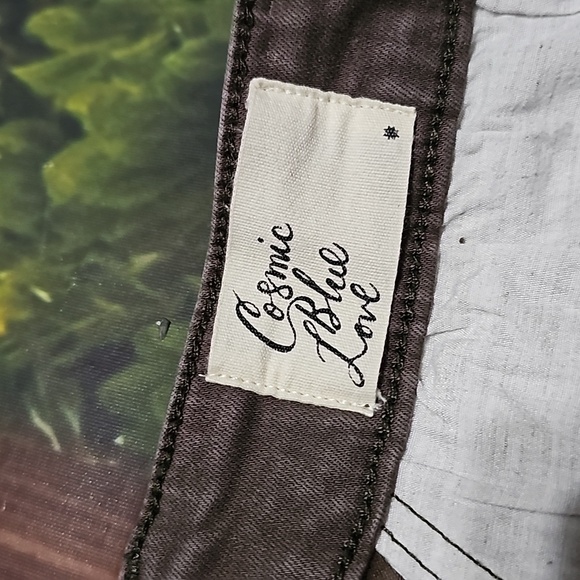 Cosmic Blue Love Brown Pants Size 28 - Picture 3 of 5